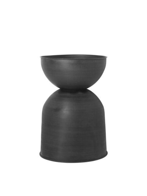 Hourglass Pot Large, Black