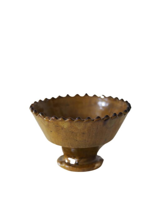Footed Bowl Large Yellow