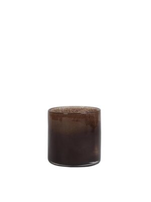 Lyric candleholder XS, Dark brown