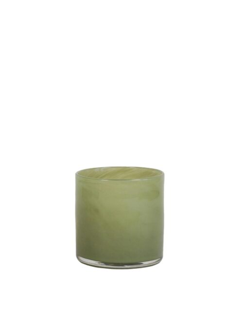 Lyric candleholder XS, Olive green