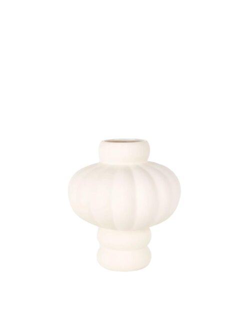 Balloon Vase 02, Ceramic, Raw White