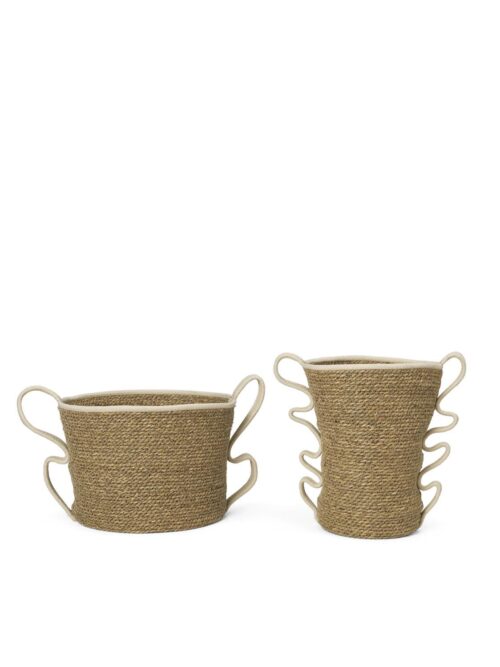 Verso Baskets, Offwhite, Set of 2