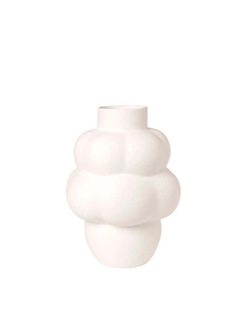 Balloon Vase 04 Ceramic, Raw White
