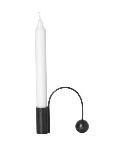 Balance Candle Holder, black