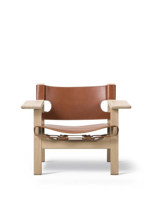 The Spanish Chair, Såpet Eik, Cognac Lær