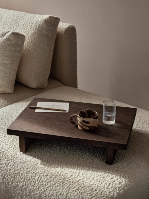 Kona Side Table tray, dark stained 2