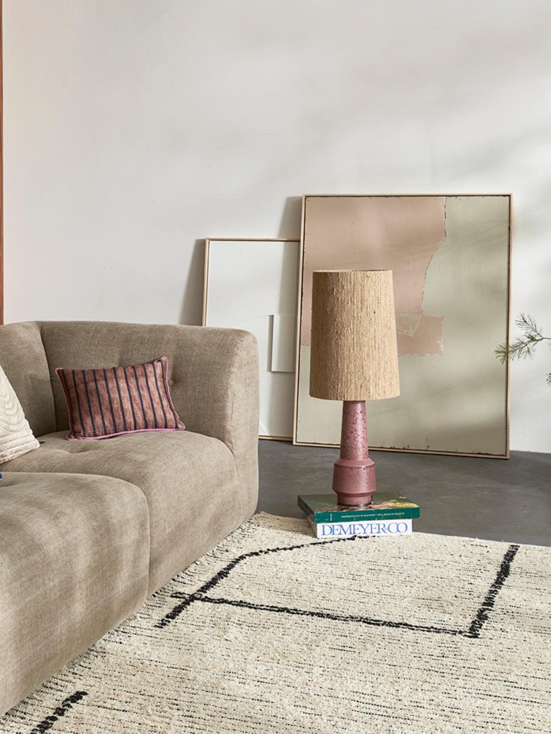 Abstrakt maleri oliven/nude, 100 x 120 cm 3 Abstrakt maleri oliven/nude, 100 x 120 cm 3