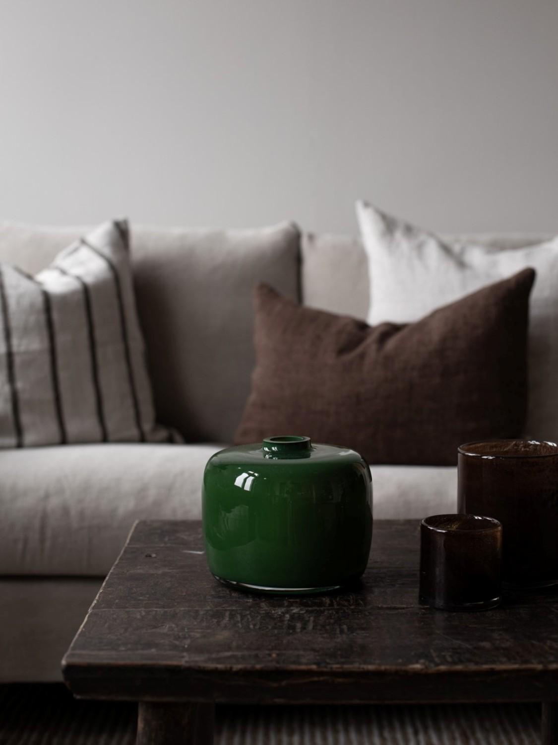 Verona Vase Green, Wide 2 Verona Vase Green, Wide 2