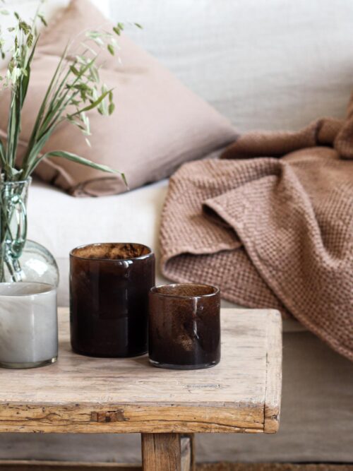 Lyric candleholder, Dark Brown 2