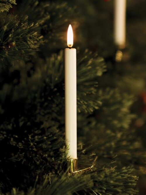 Clips mini taper candle, Gold, 6 pcs 2