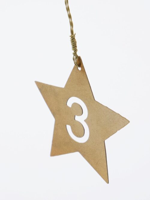 Tall 1,2,3 og 4 i antikk messing 2