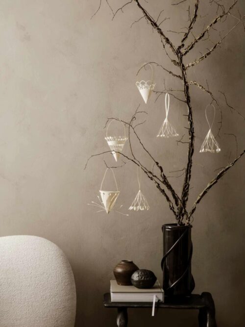 Christmas Kremmerhus i papir, sett av 3 2