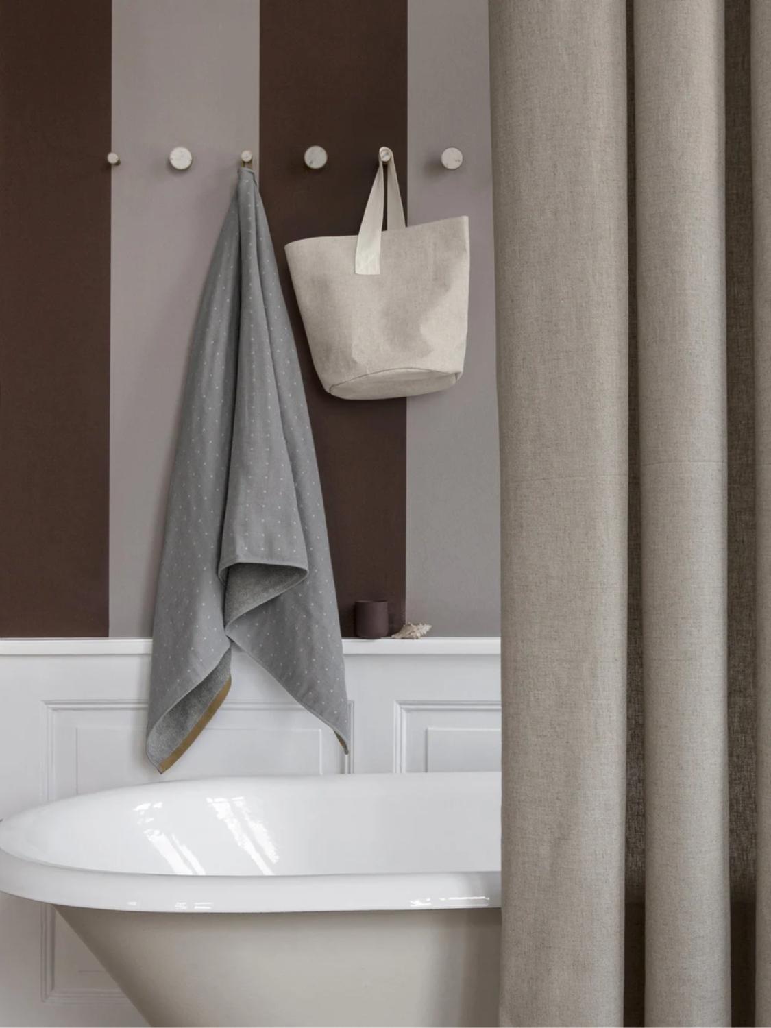 Chambray Shower Curtain, Sand 2 Chambray Shower Curtain, Sand 2
