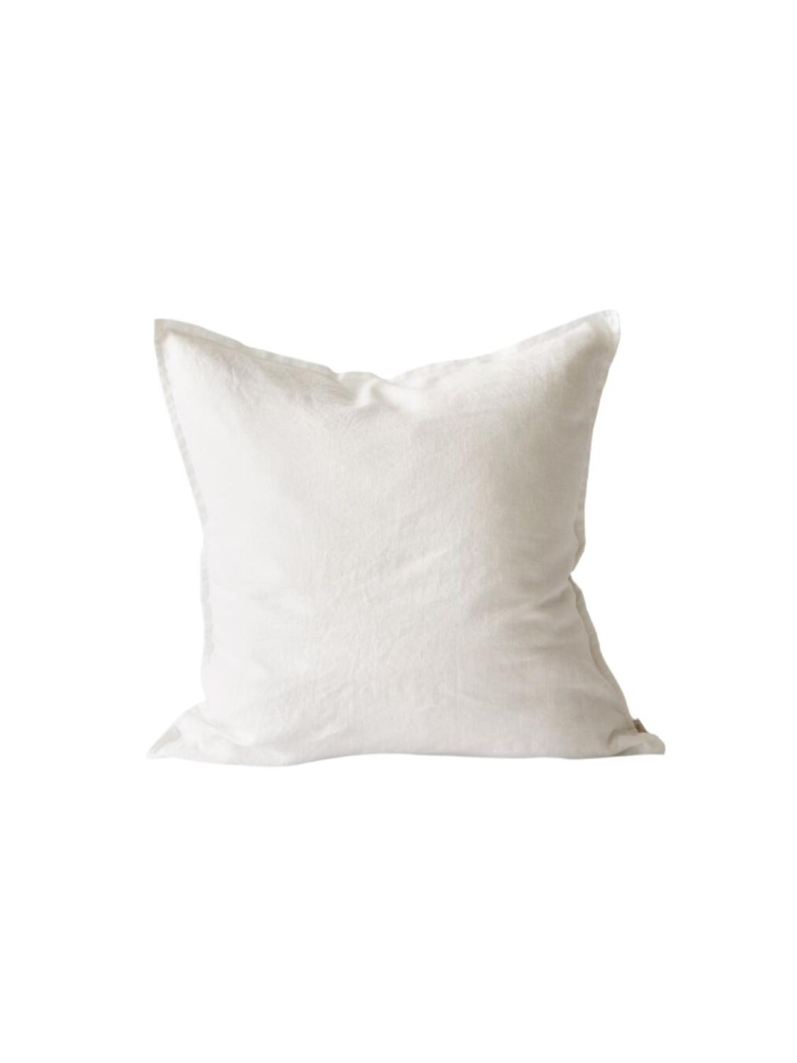 Linen putetrekk, Bleached white, 50 x 50 cm Linen putetrekk, Bleached white, 50 x 50 cm