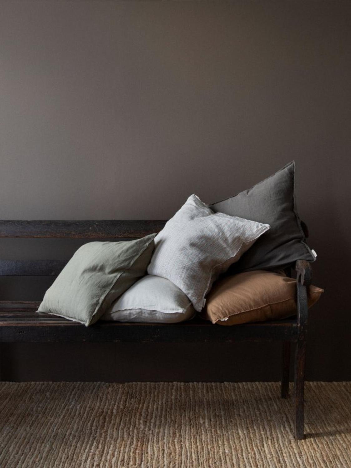Linen putetrekk, Bleached white, 50 x 50 cm 3 Linen putetrekk, Bleached white, 50 x 50 cm 3