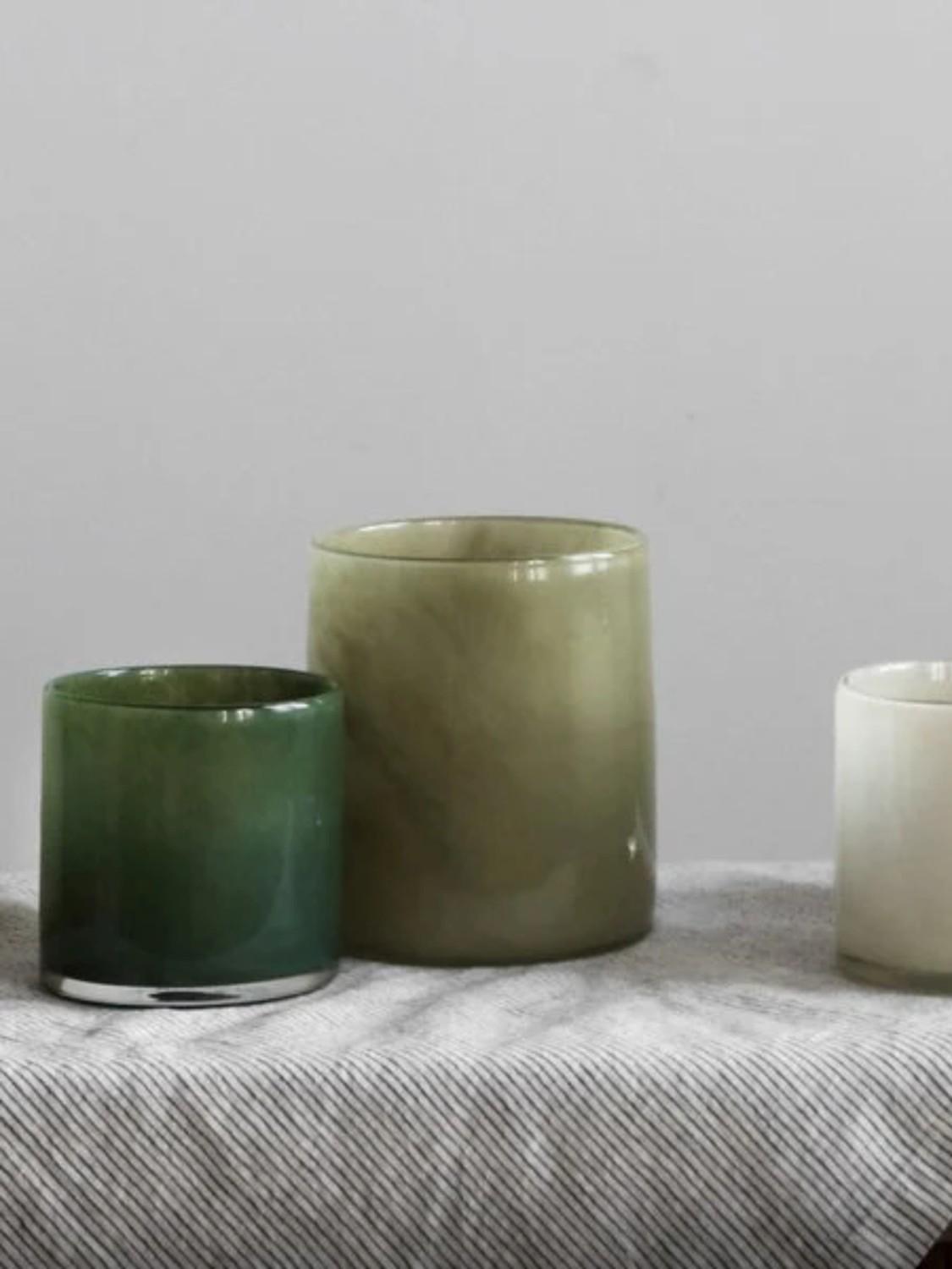 Lyric candleholder, Olive Green 2 Lyric candleholder, Olive Green 2