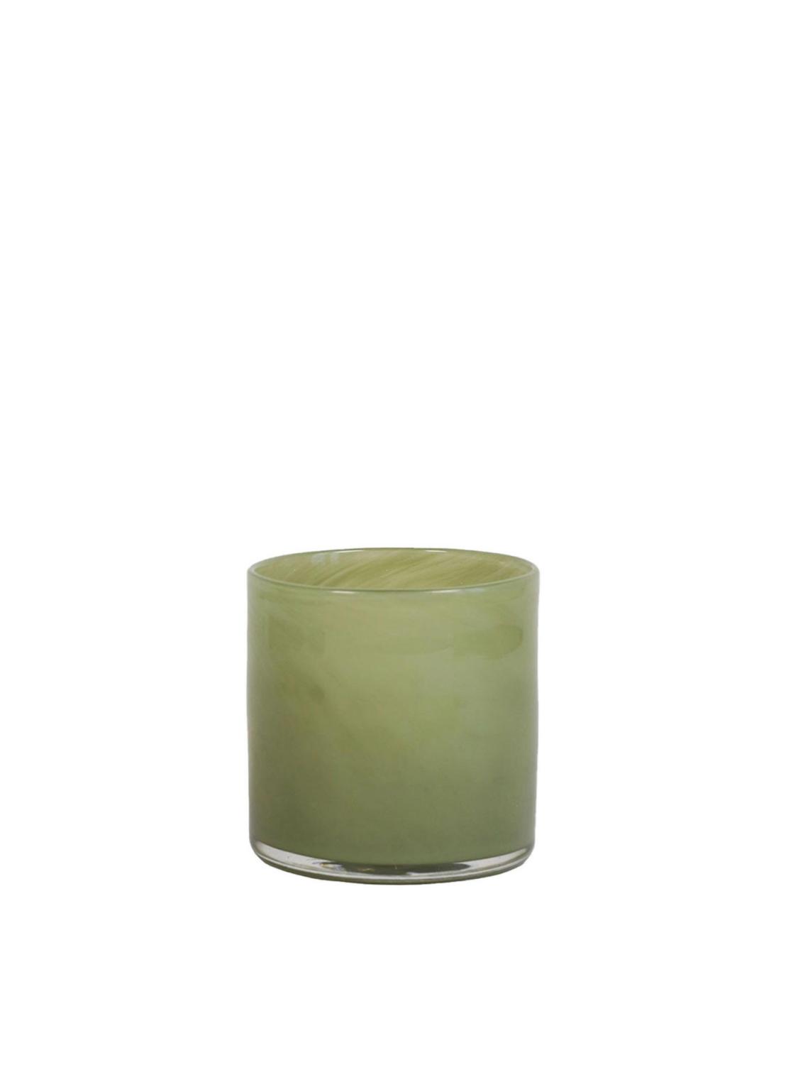 Lyric candleholder, Olive Green