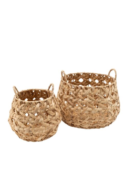Lily lace basket round