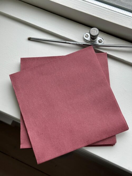 Papirservietter, Textile Touch, Dark Old Rose. 12-pk 2