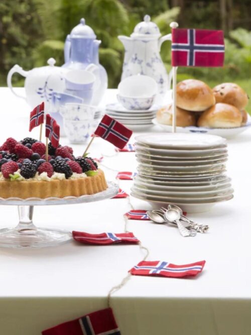 Bordflaggstang av eik, 30 cm 2