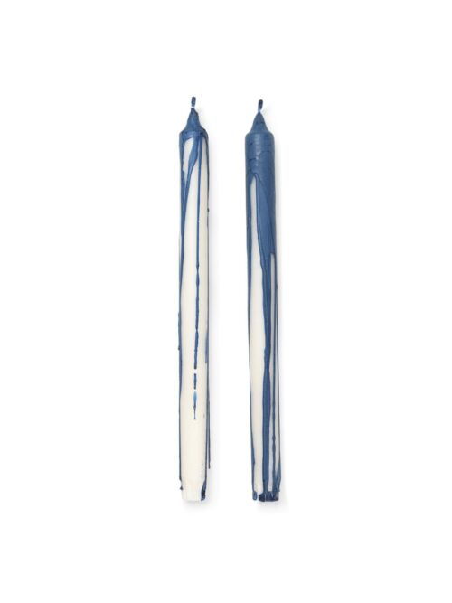 Dryp Candles, Deep Blue, sett av 2