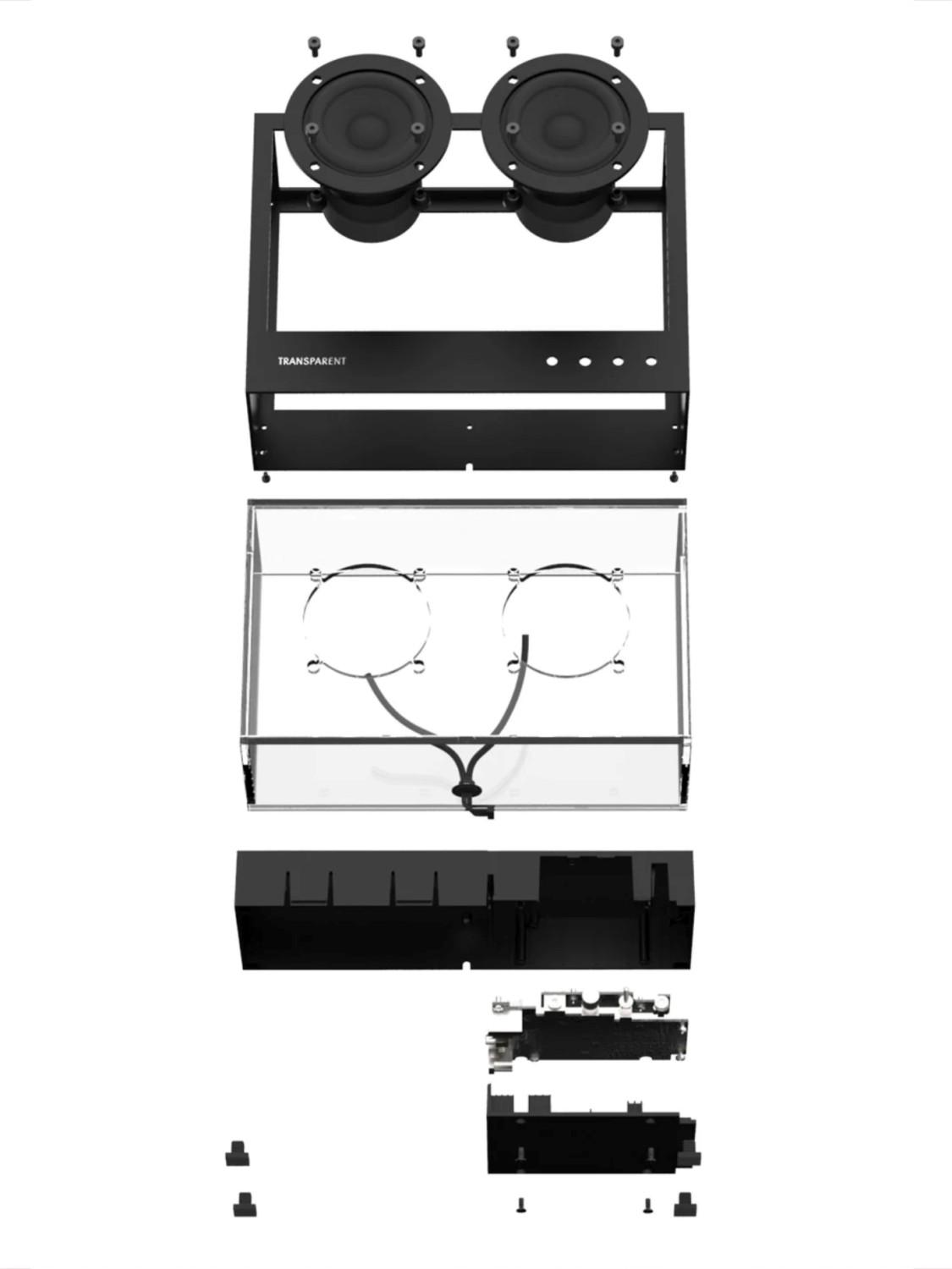 Small Transparent Speaker, Black 11 Small Transparent Speaker, Black 11