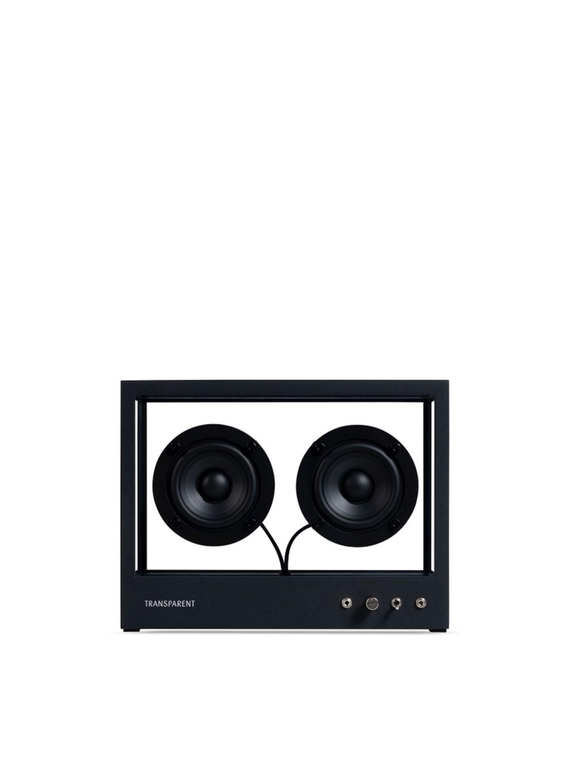 Small Transparent Speaker, Black Small Transparent Speaker, Black