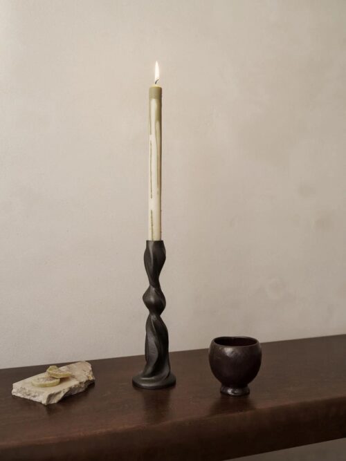 Dryp Candles, Olive Green, sett av 2 2