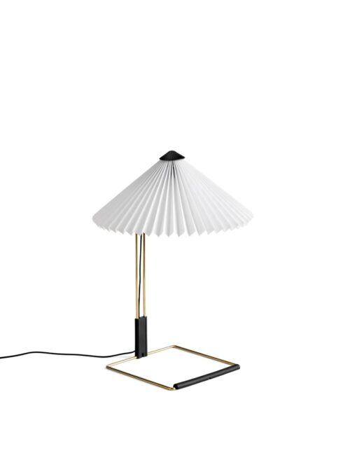Matin Table Lamp, Polished brass base