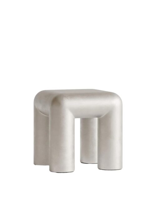 Cubio Stool, Raw aluminium