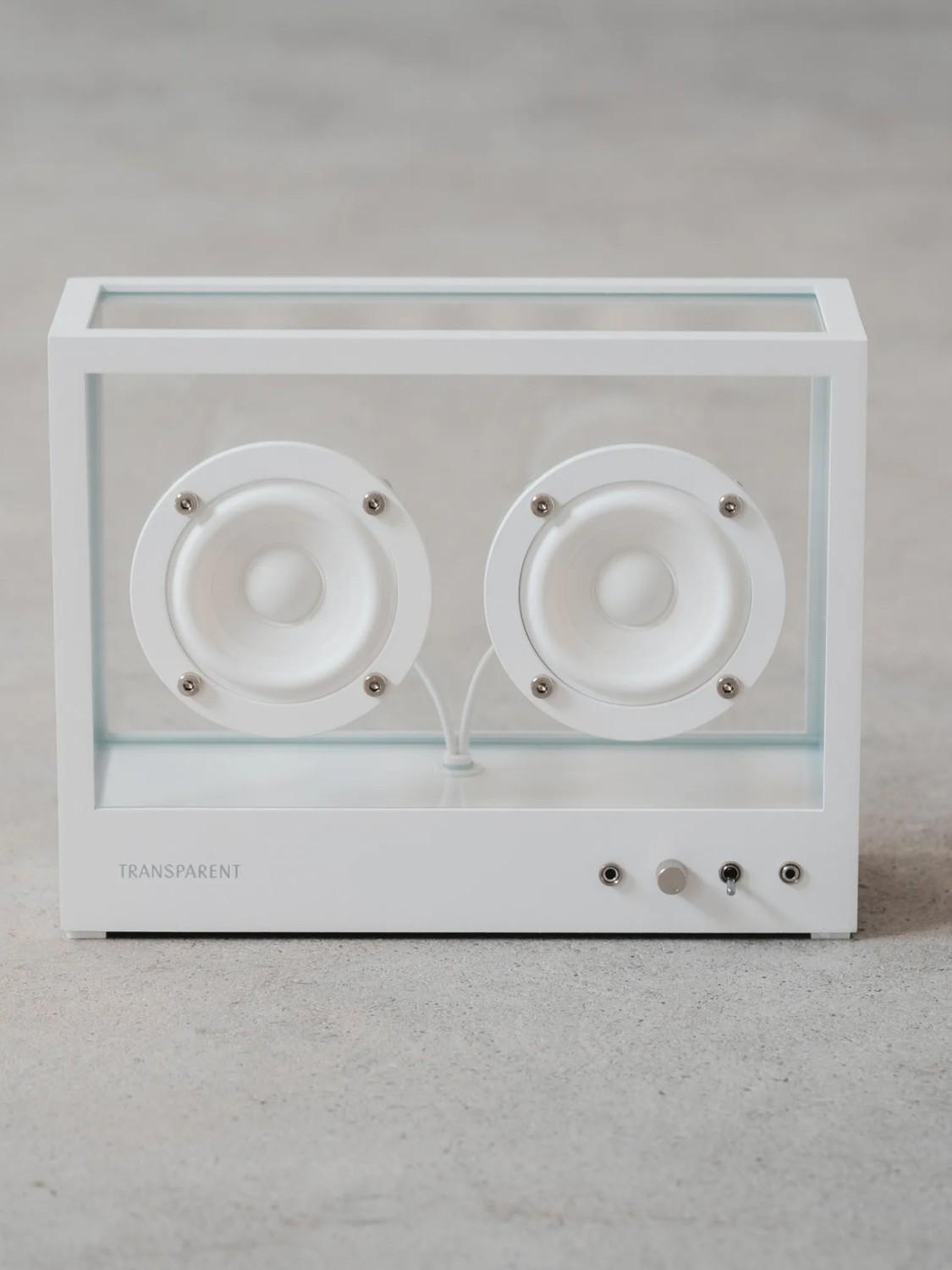 Small Transparent Speaker, White 11 Small Transparent Speaker, White 11
