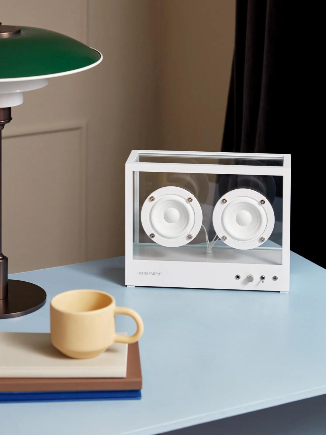 Small Transparent Speaker, White 6 Small Transparent Speaker, White 6