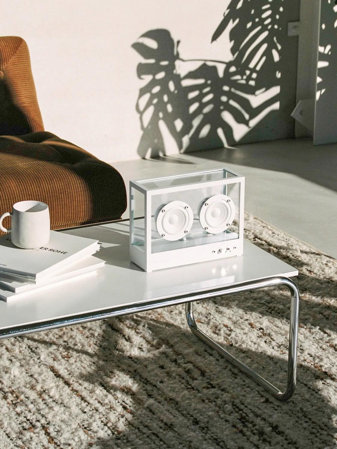 Small Transparent Speaker, White 9 Small Transparent Speaker, White 9