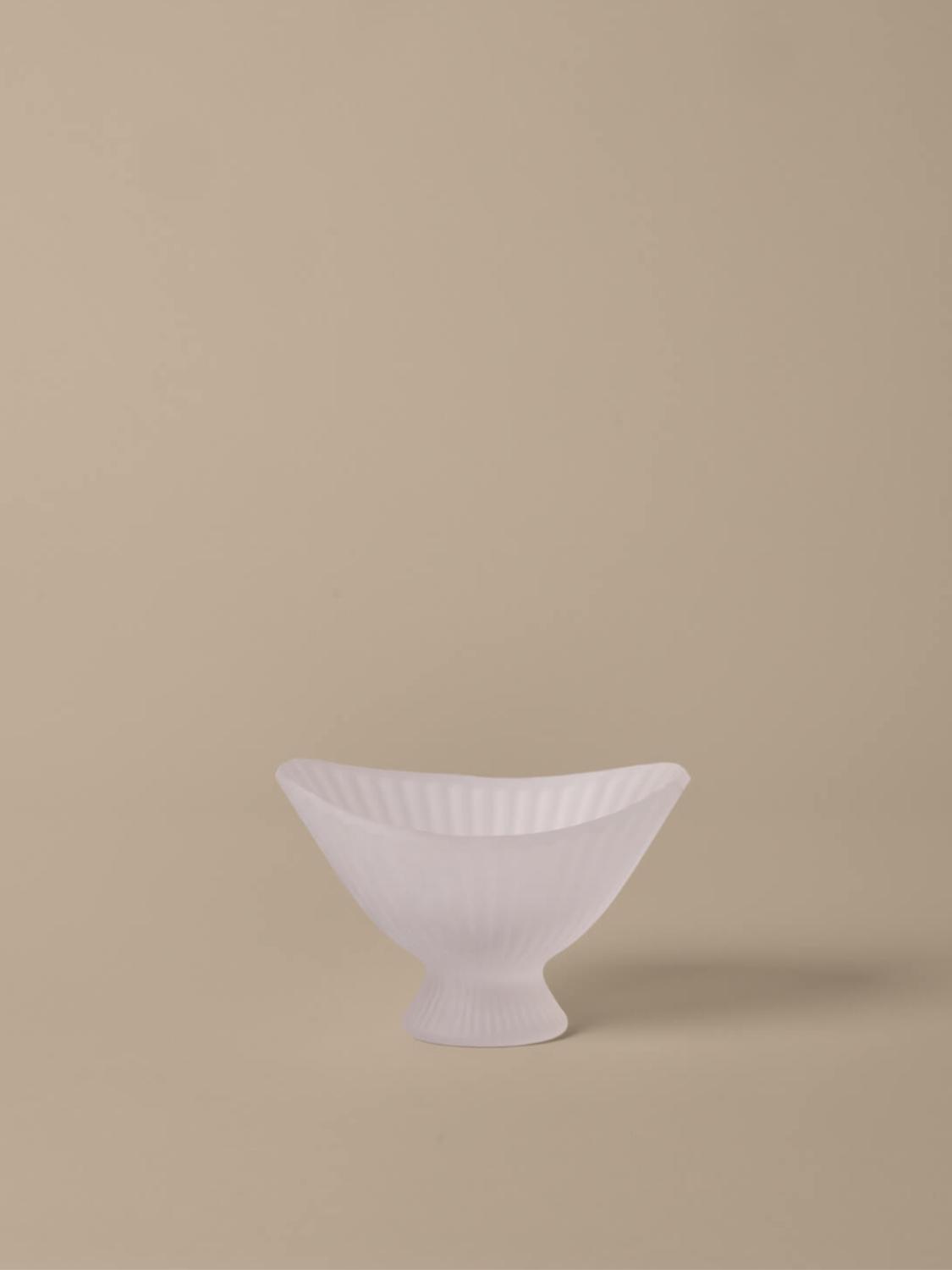 Fountain Glass Bowl, Frosted 3 Fountain Glass Bowl, Frosted 3