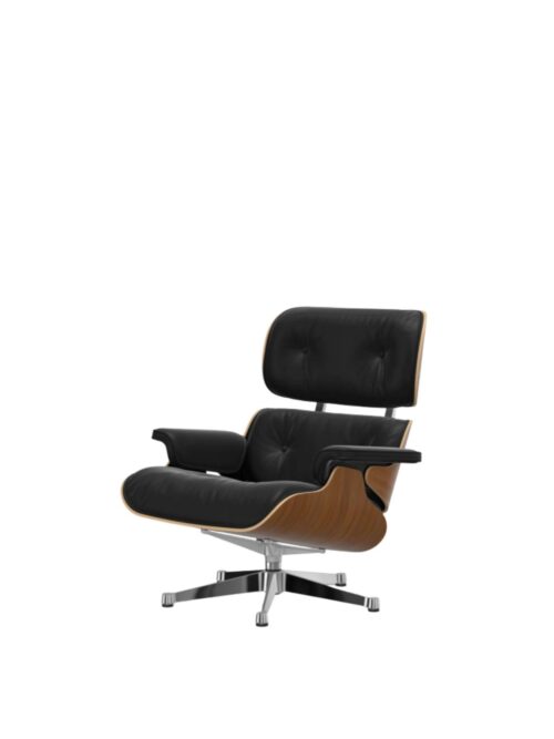 Eames Lounge Chair m/understell i aluminium polished