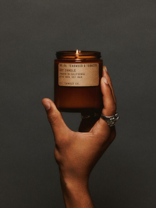 No. 04 Teakwood & Tobacco duftlys, Medium 2