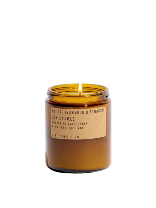 No. 04 Teakwood & Tobacco duftlys, Medium