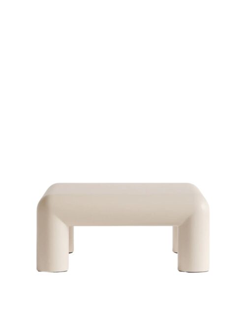 Cubio Coffee Table, Semi-Gloss Light Beige  , 80 x 80 cm