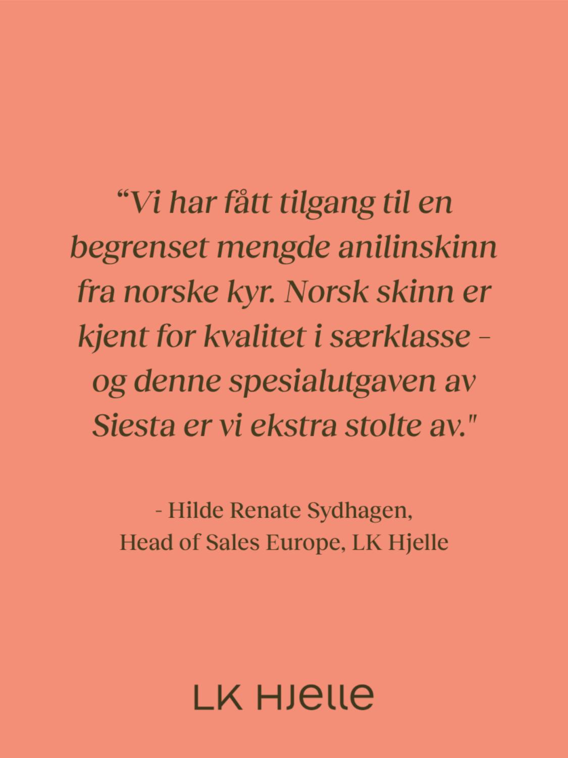 Siesta Special Edition, Norwegian Premium leather 4 Siesta Special Edition, Norwegian Premium leather 4