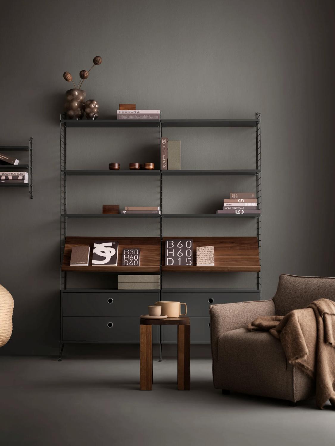 Shelf Dark grey (3pk) 2 Shelf Dark grey (3pk) 2