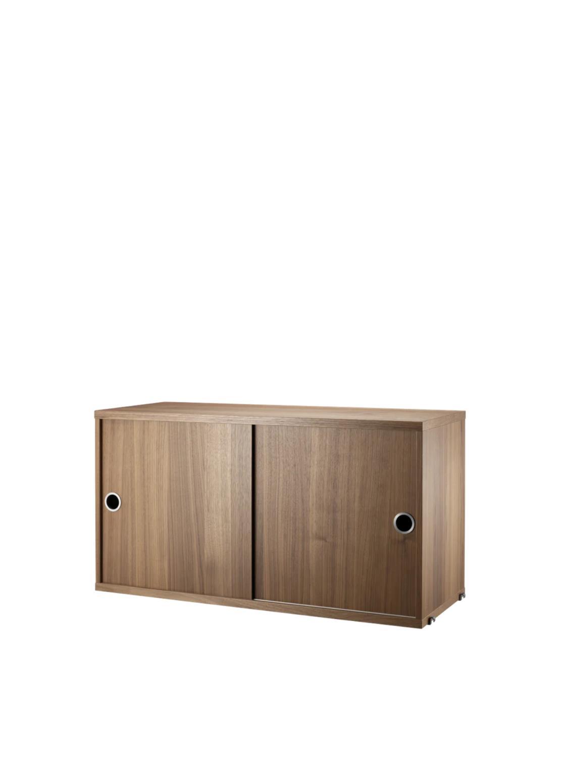 Cabinet with sliding door, Walnut Cabinet with sliding door, Walnut