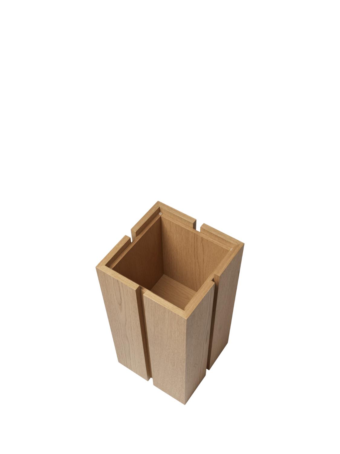 Parcel Pedestal 60, Natural Oak 3 Parcel Pedestal 60, Natural Oak 3