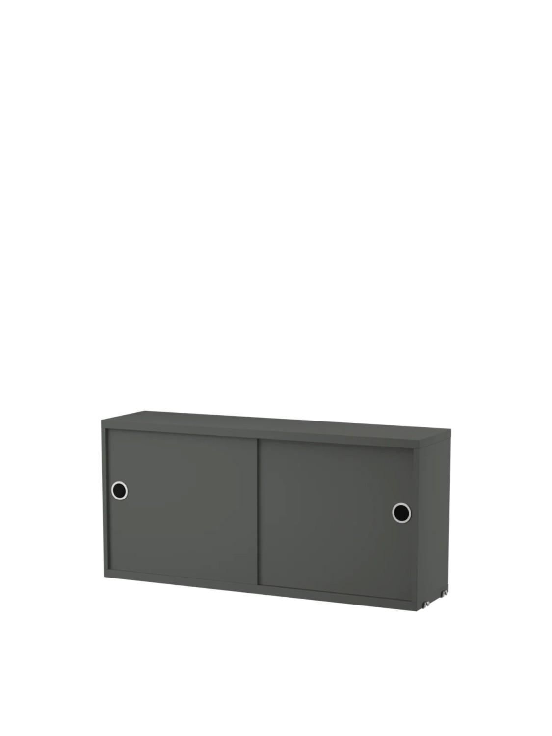 Cabinet with sliding door, Dark grey Cabinet with sliding door, Dark grey