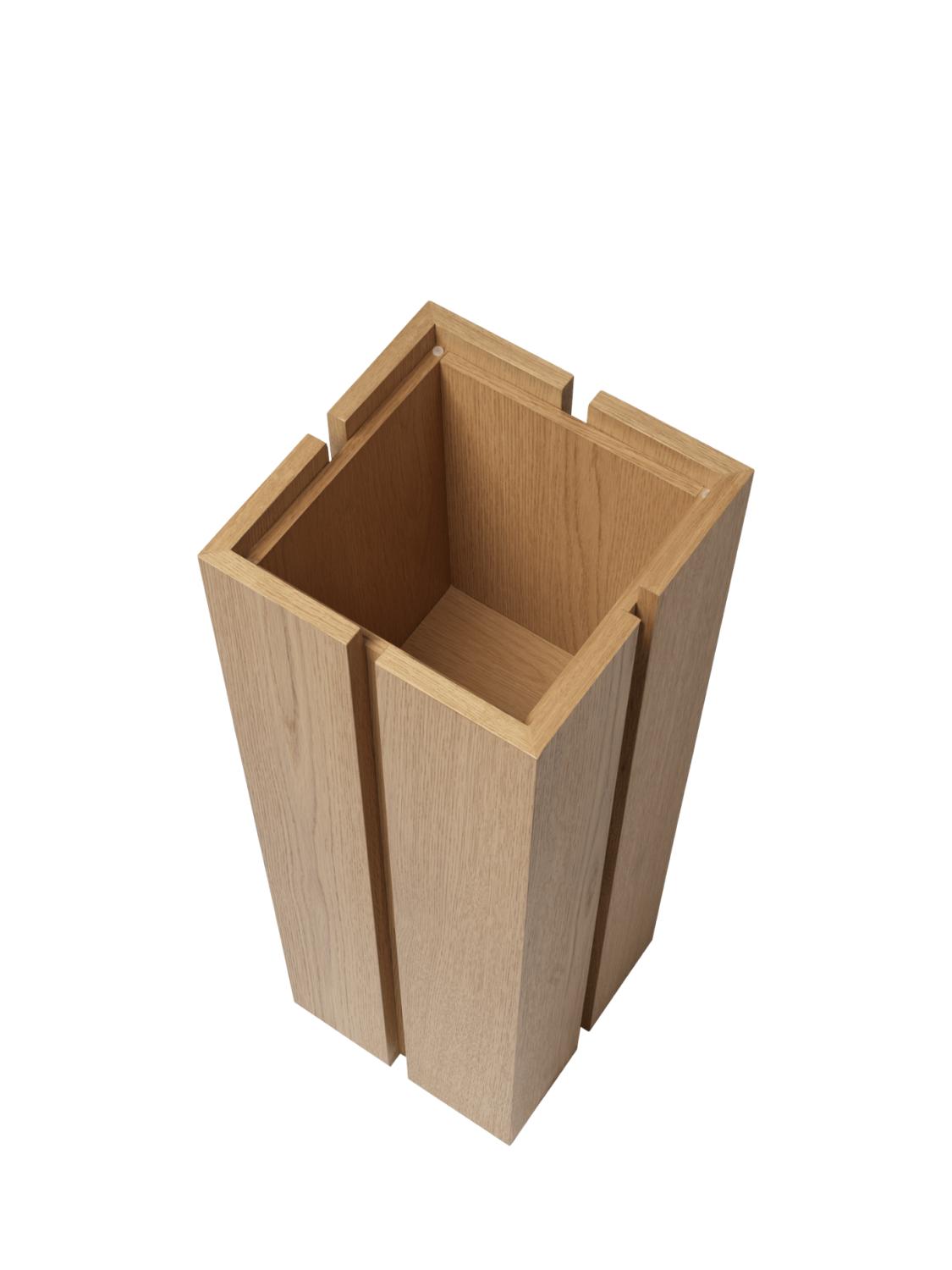 Parcel Pedestal 90, Natural Oak 3 Parcel Pedestal 90, Natural Oak 3