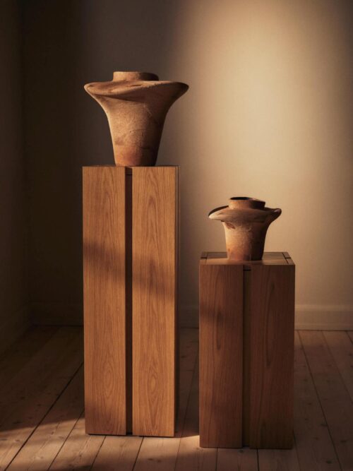 Parcel Pedestal 60, Dark Stained Oak 2