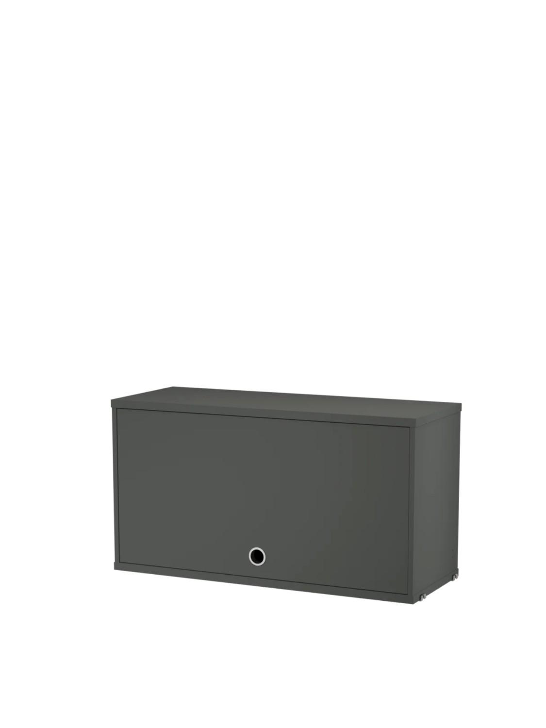 Cabinet with flip door, Dark grey 2 Cabinet with flip door, Dark grey 2