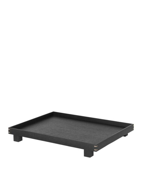 Bon Wooden Tray L, Black Stained Oak
