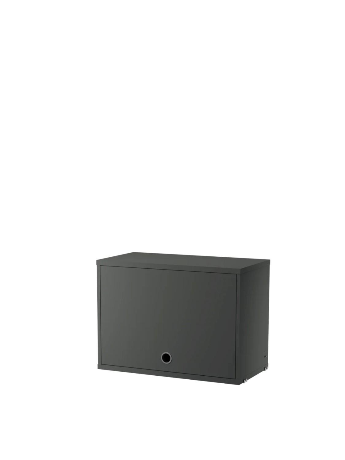 Cabinet with flip door, Dark grey Cabinet with flip door, Dark grey