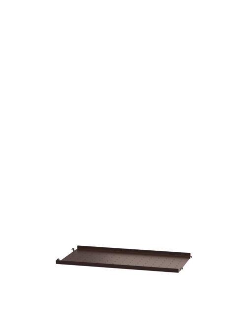 Metal shelf low edge, Dark brown 2