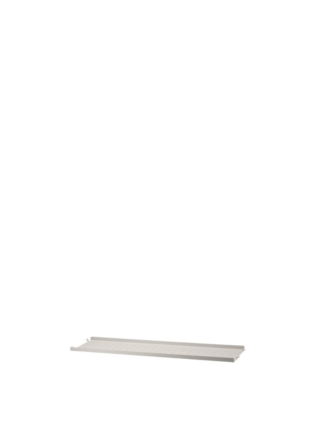 Metal shelf low edge, Beige